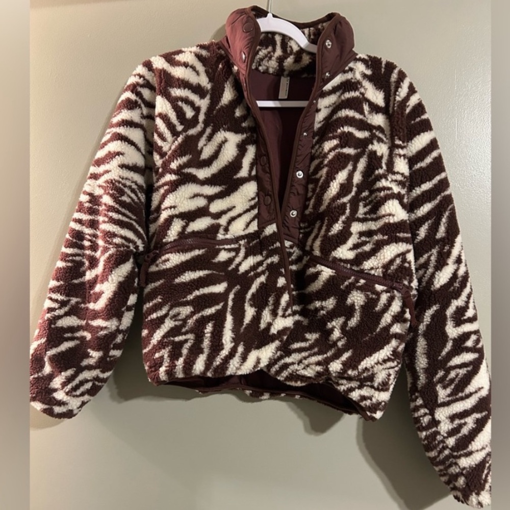 NWOT Free People Hit the Slopes Fleece Jacket